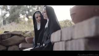 Horny Nun Kenna James Thirsts To Eat Wet Pussy In The Evening