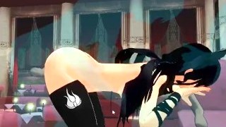 [CM3D2] - RWBY Hentai, Blake Belladonna Fucked For Everyone To Watch