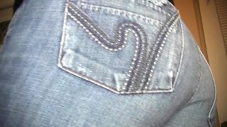 BEST FRIEND FARTS ON YOU IN A THONG & JEANS