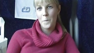 Fucking On A Train With Hot Blonde