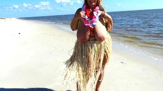 Beach Hula Girl Dance (includes 101 Photo Musical Slide Show)