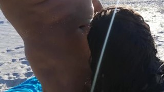 Amateur Foursome Sex On The Public Beach. DesireTeen