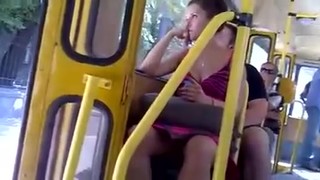 Upskirt In The Bus