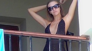 Tiny German Anal On The Balcony