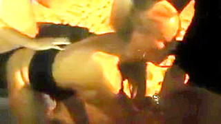 Blond Slut Gangbanged After The Club