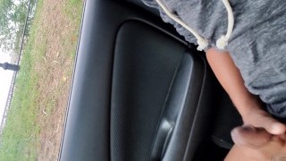 Public Flashing Car Masturbation