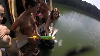 5 Girls A GoPro And A Boat House