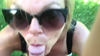 Jenna Jaymes Sucks Cock In A Park 1080p