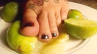 Best FootFetish Food Squishing Video Clip Compilation Giant Banana/Honey/&
