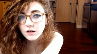 Four Eyed Slut With Curly Hair Is A Passionate Masturbator With A Sexy Ass