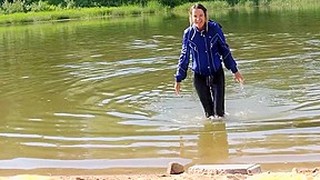 Wetlook Bathing In River