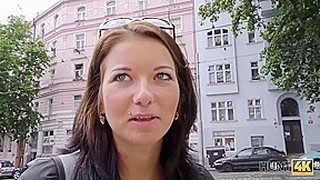 Czech Brunette Is Sucking A Random Guys Dick And Expecting To Ride It For A While