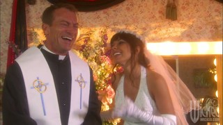 Hot Wedding Night For Kirsten Price! She Blows Her Hubby And Squeezes Those Tits!