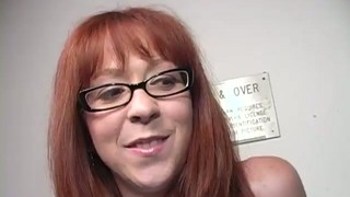 Horny Redhead Chick In Glasses Sucking And Ramming Black Cock