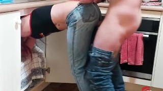 Wife Needs Help! Stuck Under Sink With Ripped Jeans