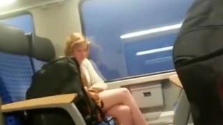 Guy Masturbates In Train