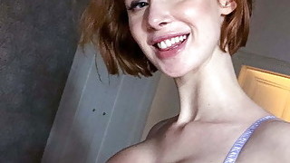 Pale Redhead With Huge Tits Lenina Crowne's 1st Ever Porn