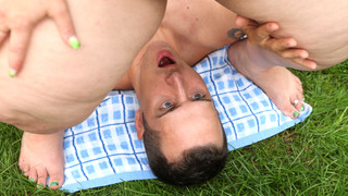 Jitka & Martin In Bbw Facesiting In The Garden - KINK