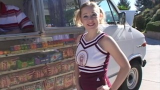 Sweet Blonde Cheerleader Riding A Stranger's Dick - Cindi Loo