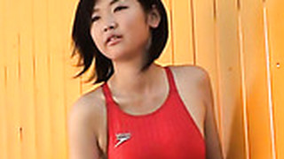 Noriko Kijima In Herred Bathing Suit Trying To Seduce Camera