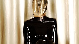 Fejira Com Latex Clothing Latex Head Cover Wrapped Orgasm