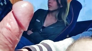 Teen Stranger Catching Me And Sucking My Cock In A Bus