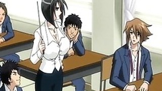 Baku Chichi Bomb 3 - Horny Animated Teacher Fucks Students