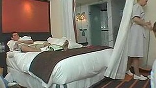 Horny Maids Have A Wild Foursome With Hotel Hosts