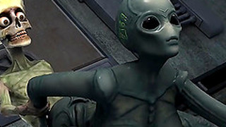 Sexy 3D Cartoon Alien Babe Fucked Hard By A Martian