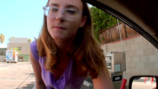 Girl With Glasses Gets Fucked For Cash