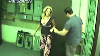 Horny Blonde Chick Caught On Hidden Camera Sucking And Fucking