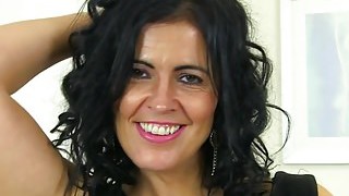 Curvy Milf Montse Swinger Fucks Herself With A Large Dildo