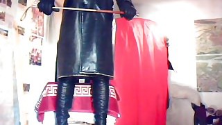 TV Domina Madame Crudelitas In Leather Coat 1