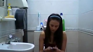 Teen Spied In Bathroom Pissing