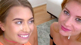 Arya Fae And Jill Kassidy Sprayed With Semen After A Threesome