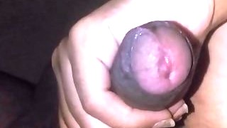 Wife Playing With Cock And Cumming