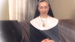 Femdom, Jerking, MILF, Nun