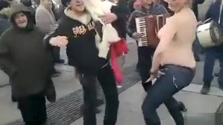 Chubby Romanian Girl Undresses At Outdoor Dance Party