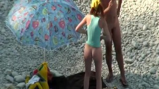 Sweet Ass Of A Tall Nudist Girl