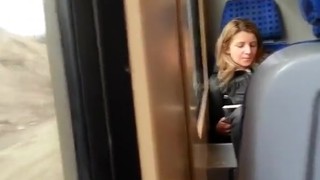 Dude Wanks His Cock In Train