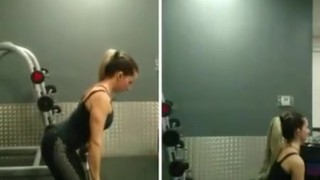 Amateur, Schönheit, Fitnessstudio, Jugendlich, Jung