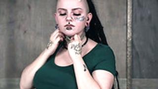 Tattooed Goth Luna LaVey Is Restrained And Punished In The BDSM Room