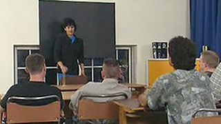 Big Ass Teacher Gangbanged Hardcore In College