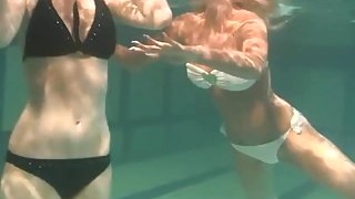 Retro Footage Of Two Underwater Lesbians