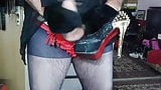 Big Cock, Heels, Latex, Lingerie, Masturbation, Shemale