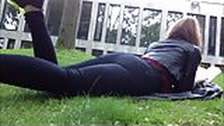 Girl Farting Outdoors