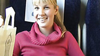 Lusty Czech Chick Veronica Gives Deepthroat Blowjob In The Train
