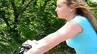 Nice Ass Cowgirl Takes A Ride On A Bike Before Showing Off Her Nice Ass  Outdoors