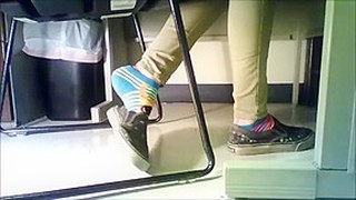 Socks And Feet In Classroom
