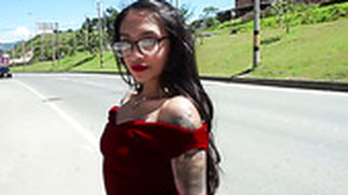 Juicy Colombian Bitch Eva Cuervo Is Picked Up And Fucked Hot Blooded Stranger